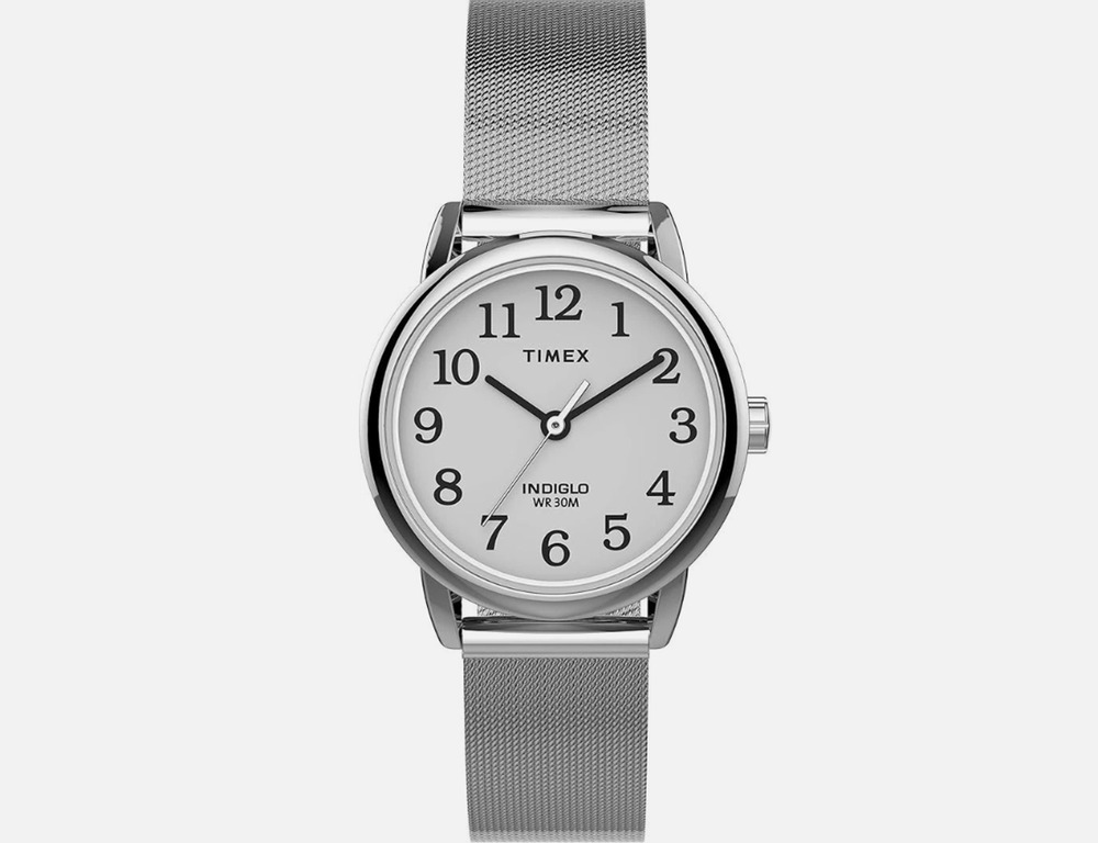 Timex TW2U07900 DISPLAY Women's Watch Indiglo Stainless Steel Band Easy Reader.